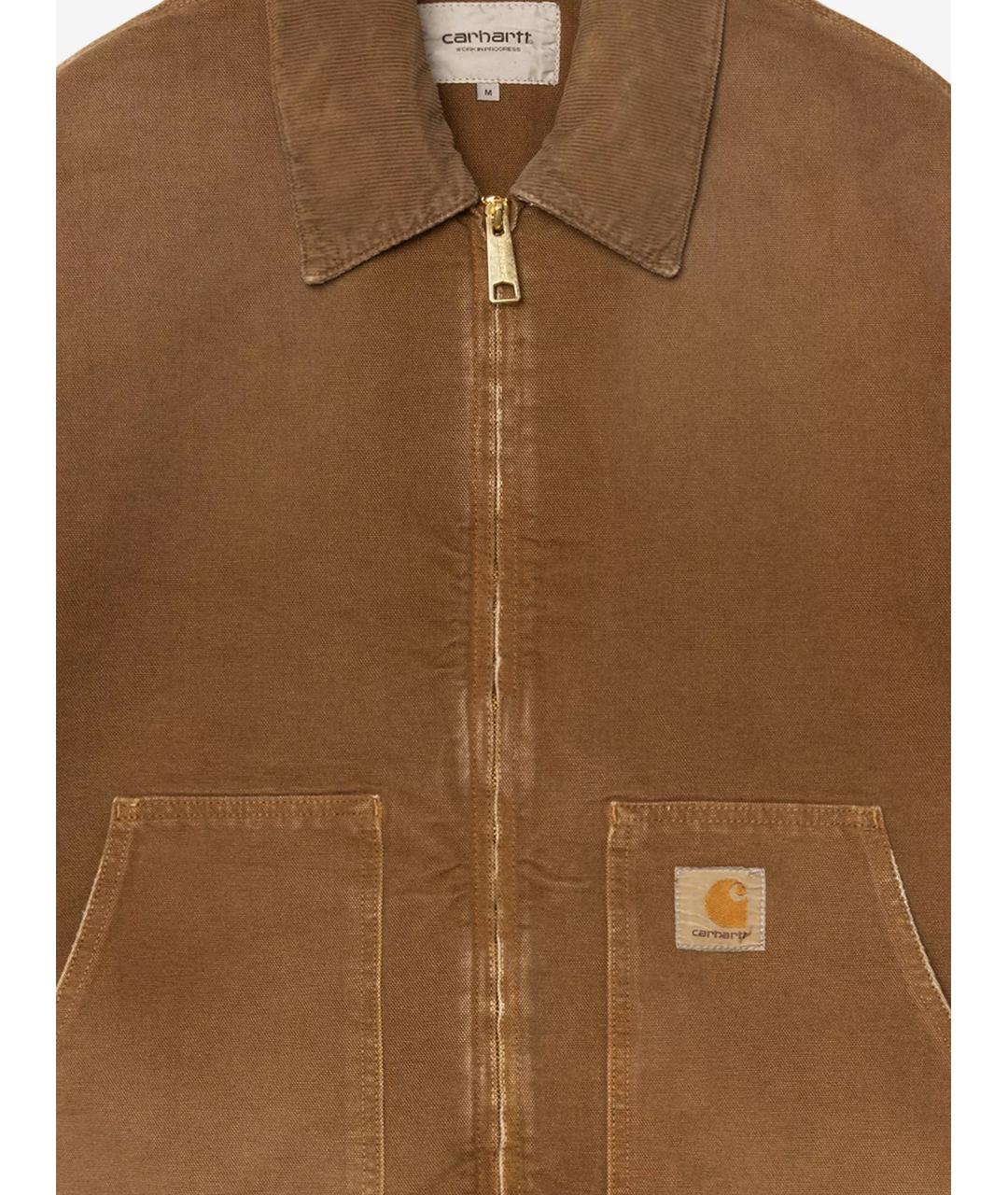 CARHARTT WIP Коричневая хлопковая куртка, фото 3