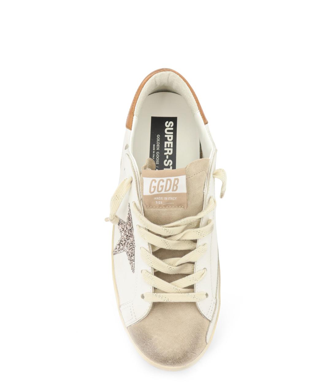 GOLDEN GOOSE Белые кожаные кеды, фото 5