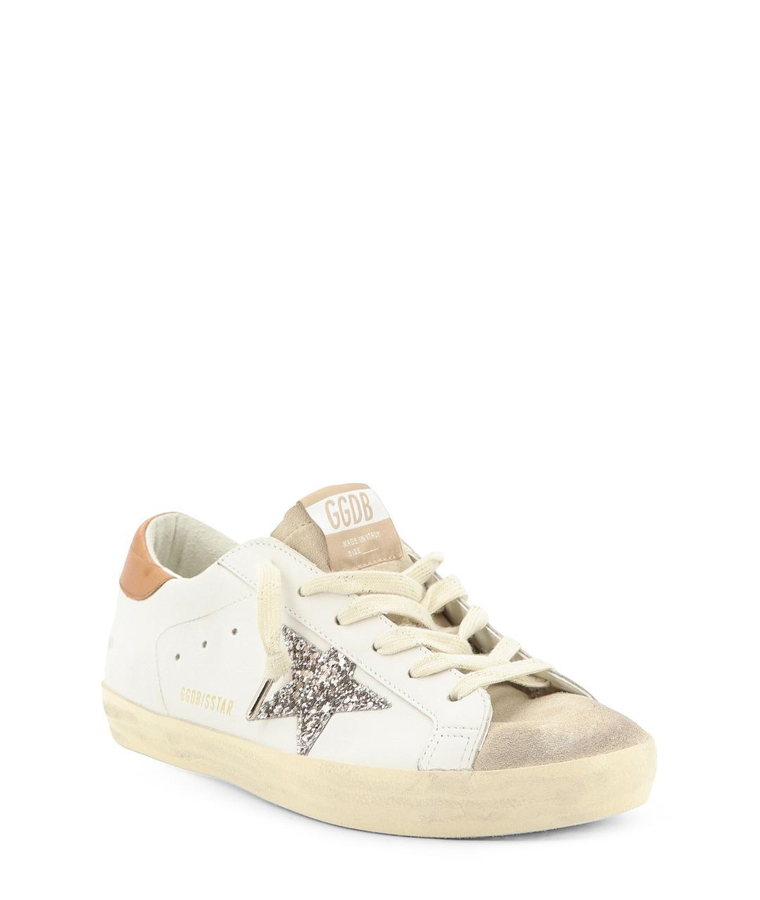 GOLDEN GOOSE Белые кожаные кеды, фото 2