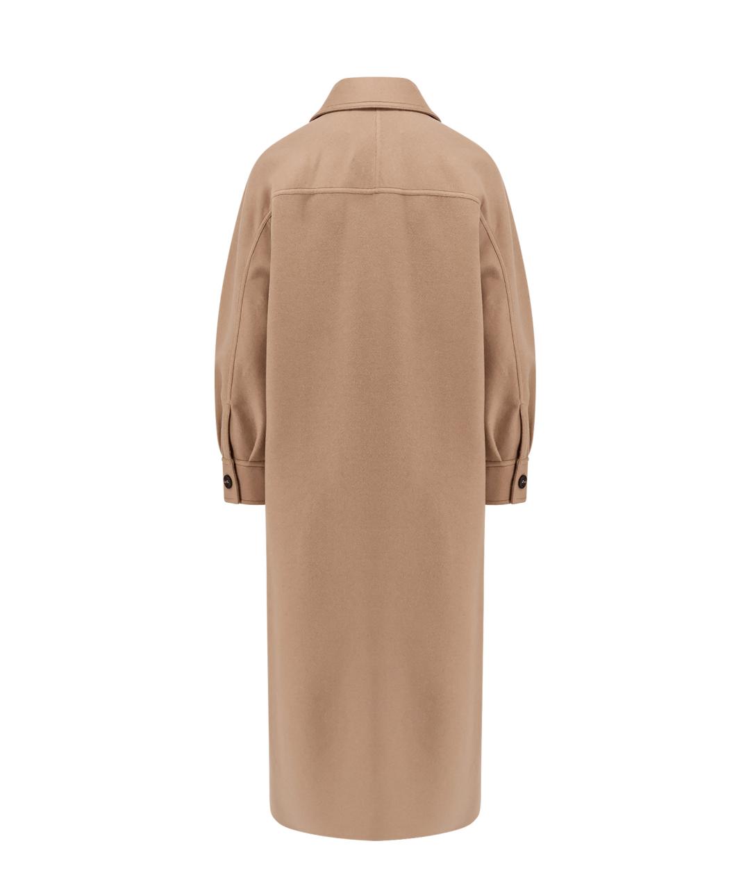 MAX MARA Коричневое шерстяное пальто, фото 2