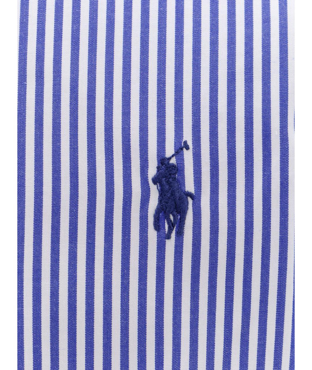 POLO RALPH LAUREN Синяя хлопковая классическая рубашка, фото 3