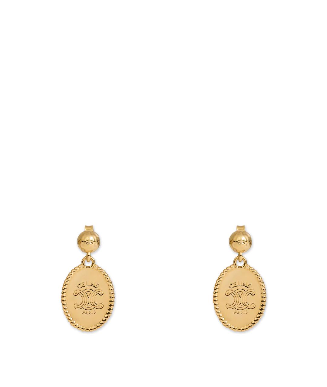 CELINE Золотые серьги, фото 1
