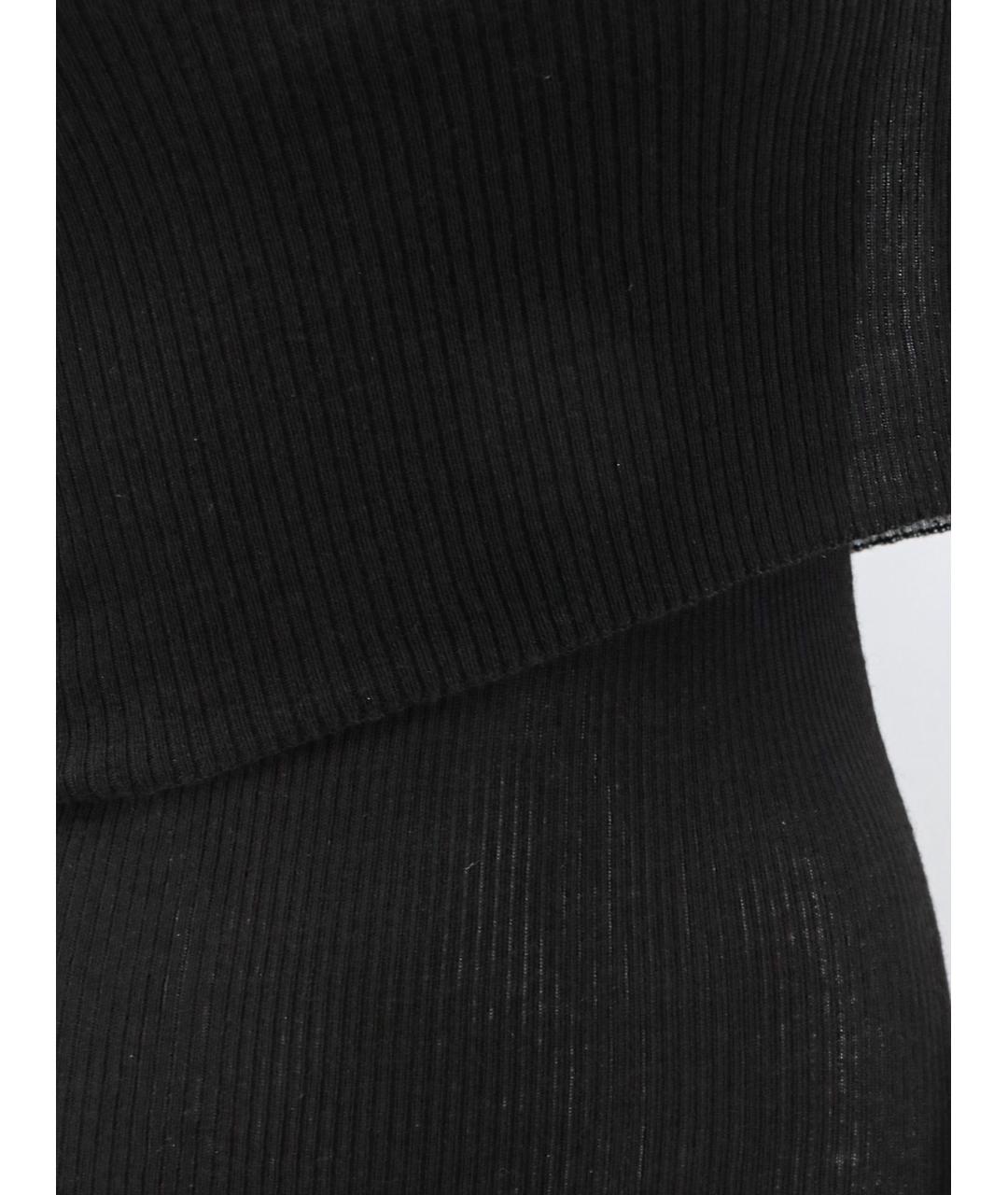 RICK OWENS Черное шерстяное повседневное платье, фото 3