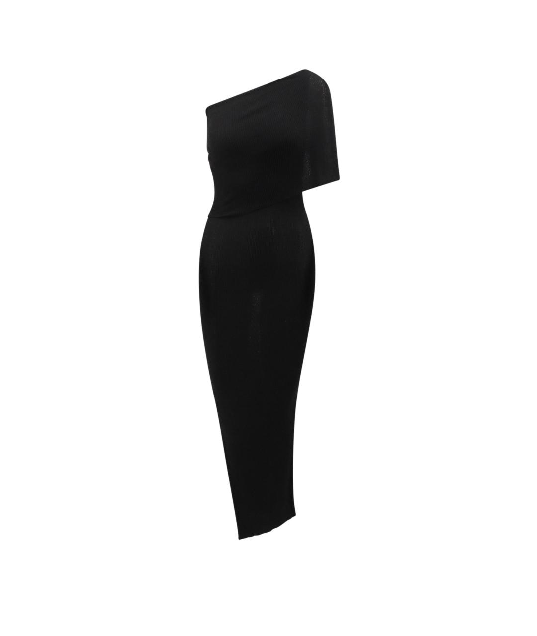 RICK OWENS Черное шерстяное повседневное платье, фото 1