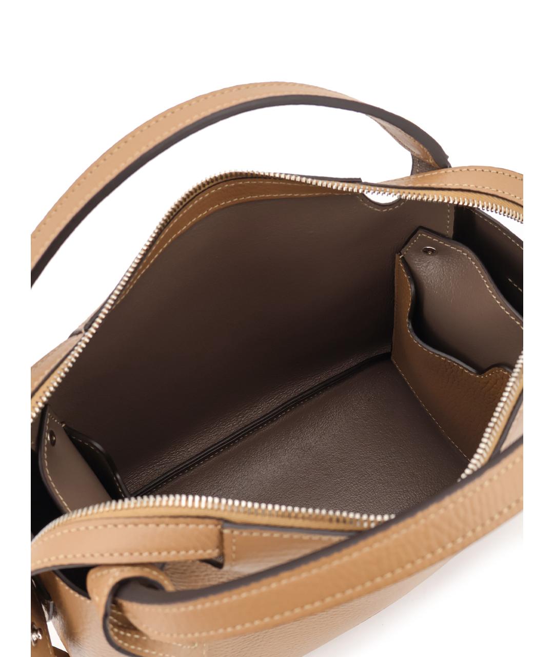 TOD'S Коричневая кожаная сумка через плечо, фото 4