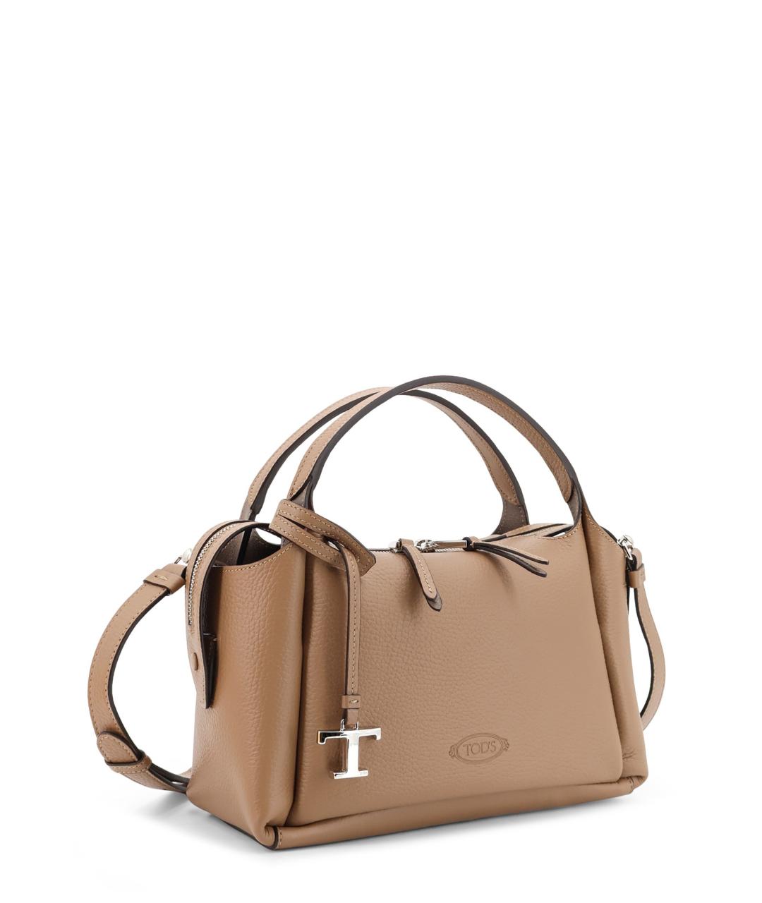 TOD'S Коричневая кожаная сумка через плечо, фото 3