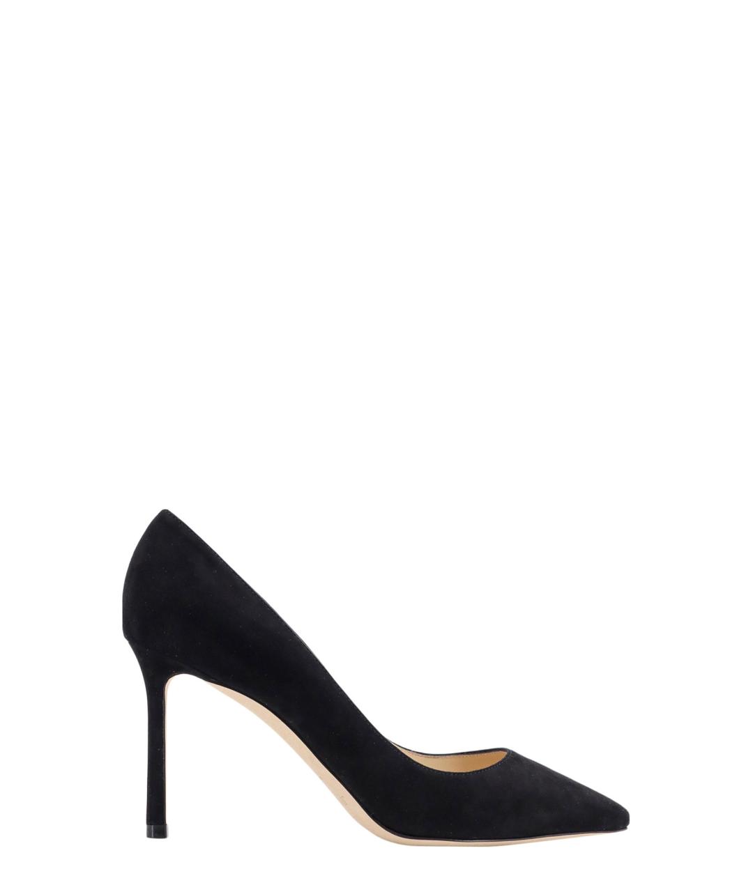 JIMMY CHOO Черные замшевые туфли, фото 1