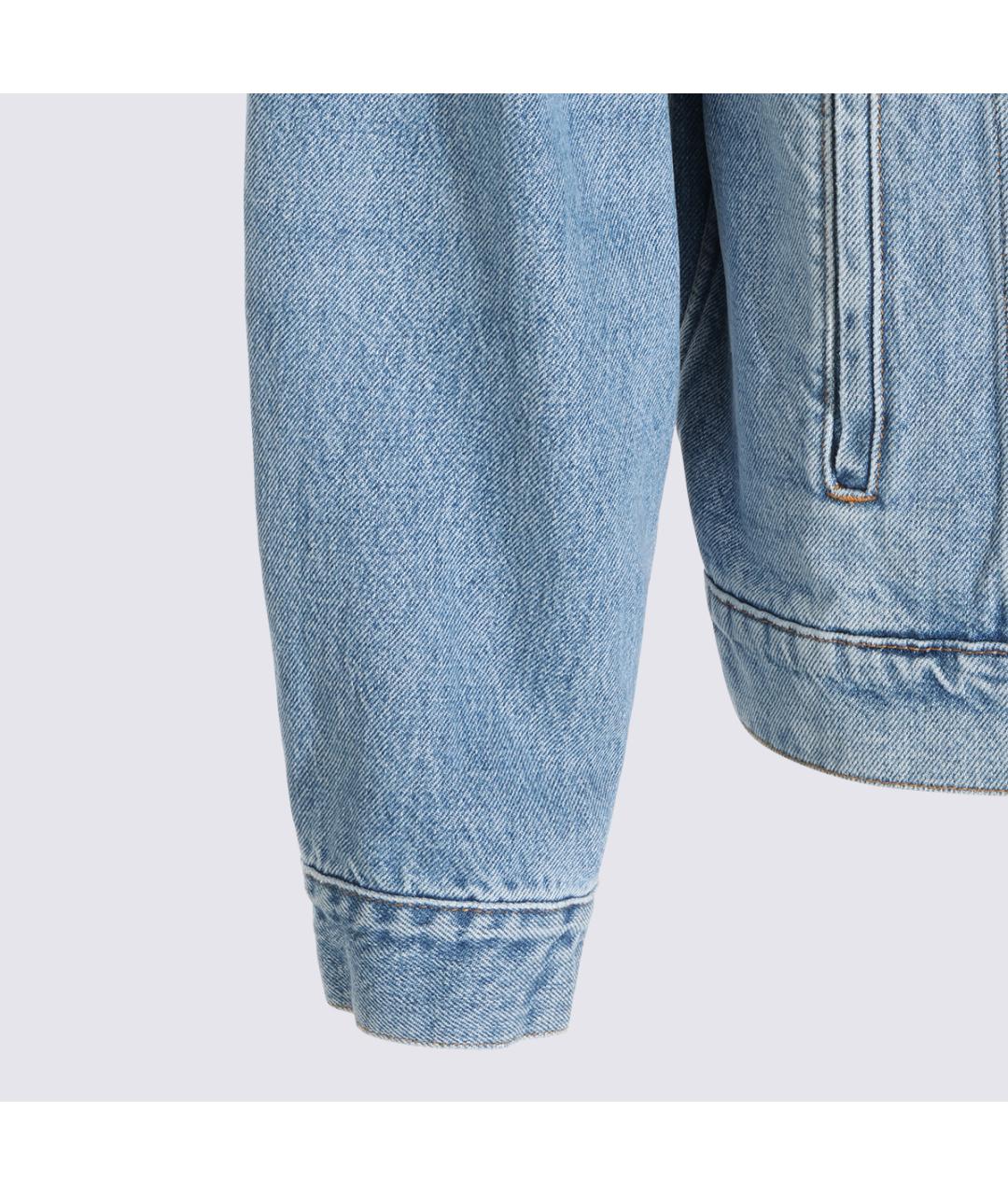 MM6 MAISON MARGIELA Синяя деним куртка, фото 4