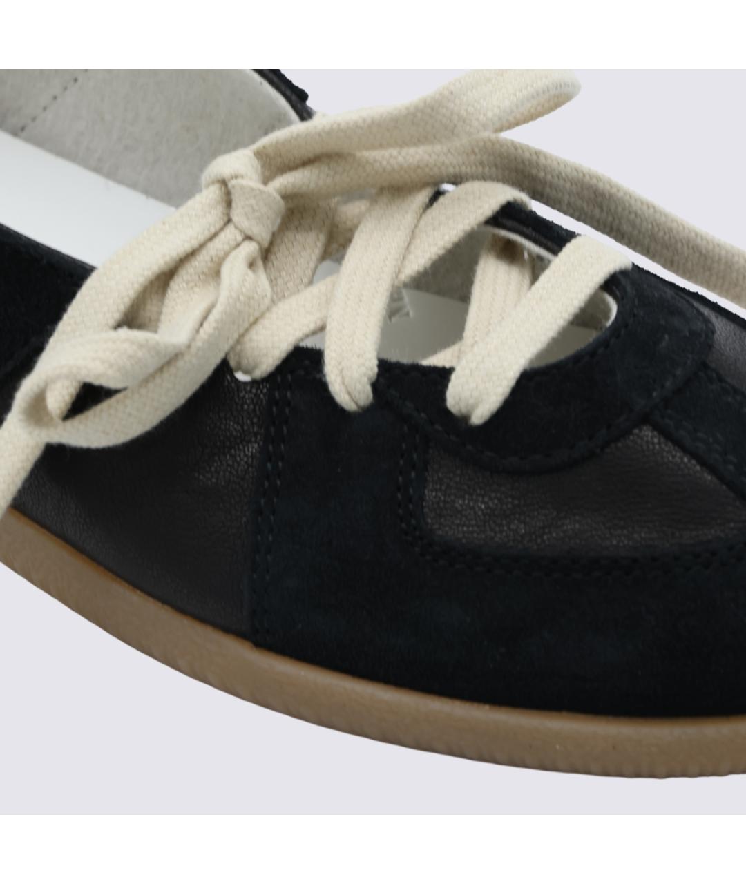 MAISON MARGIELA Черные кожаные ботинки, фото 4