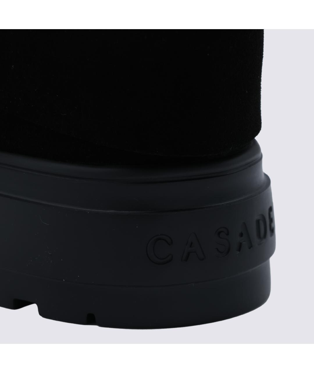 CASADEI Черные кожаные сапоги, фото 4