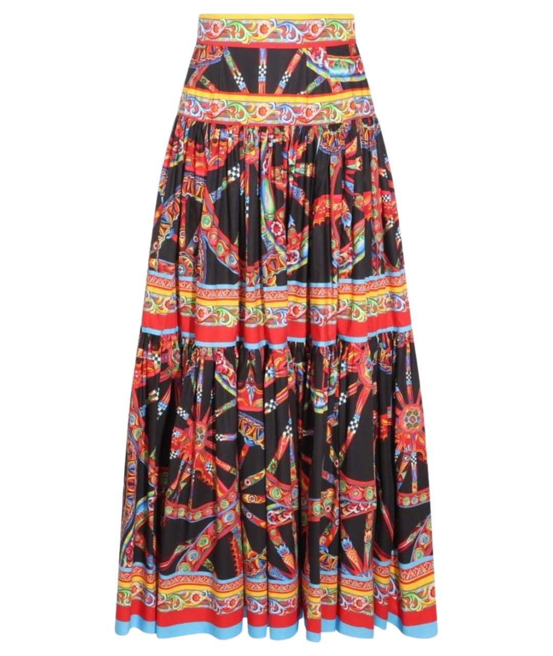 DOLCE&GABBANA Хлопковая юбка макси, фото 1