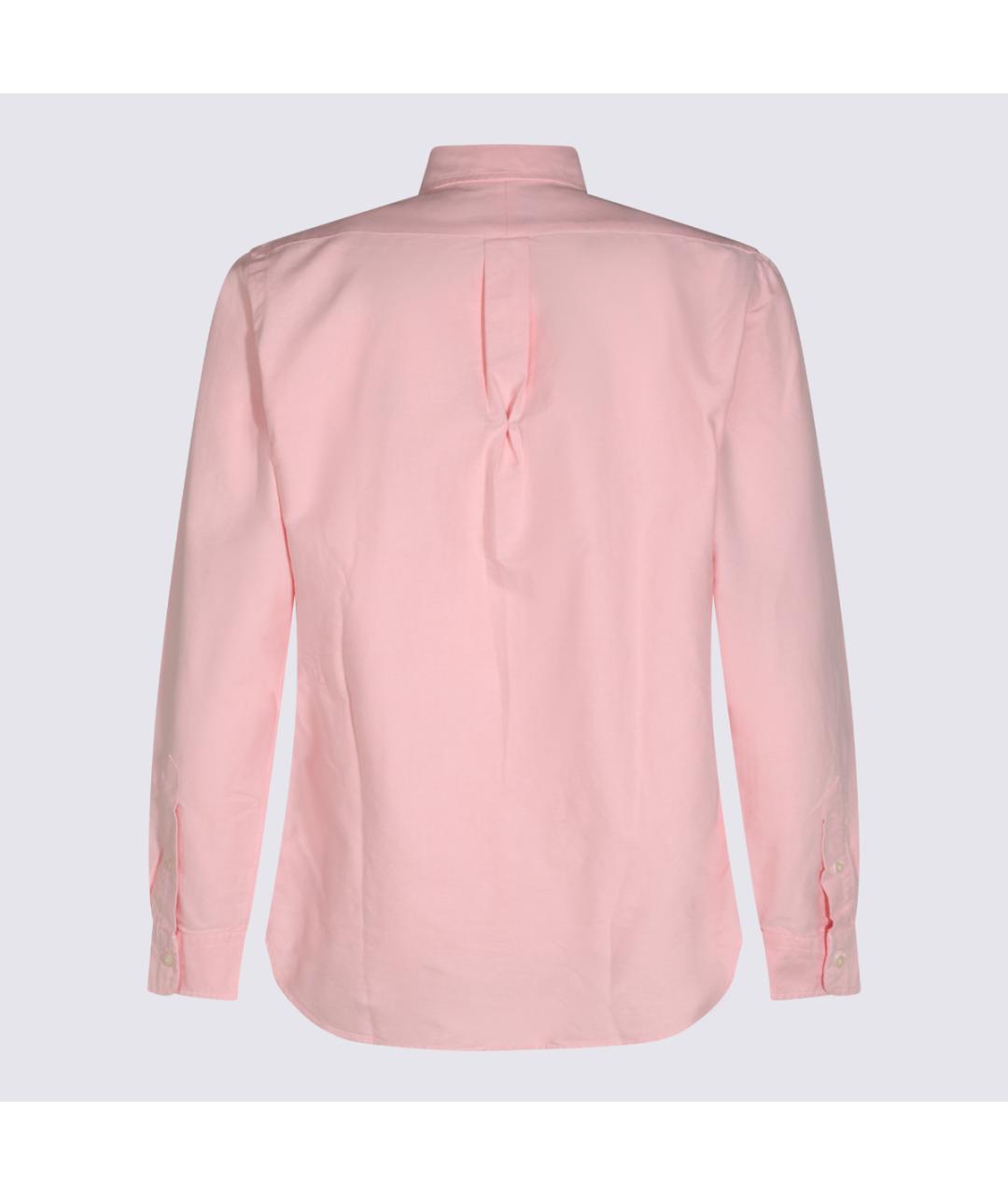 POLO RALPH LAUREN Розовая хлопковая кэжуал рубашка, фото 2