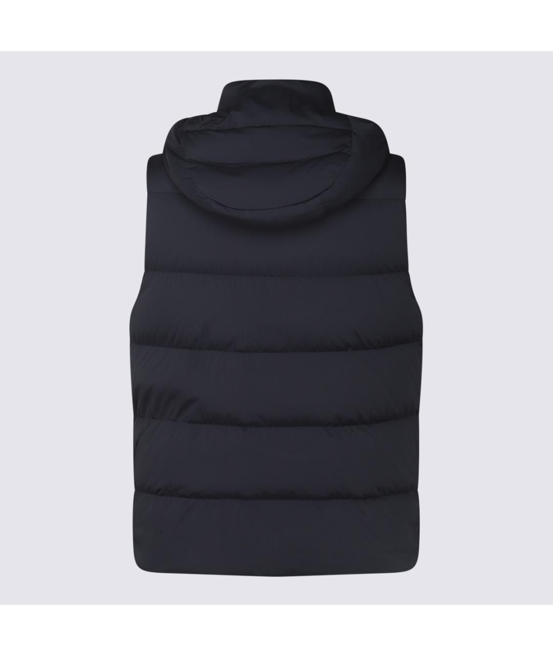 MOORER Темно-синий полиэстеровый жилет, фото 2