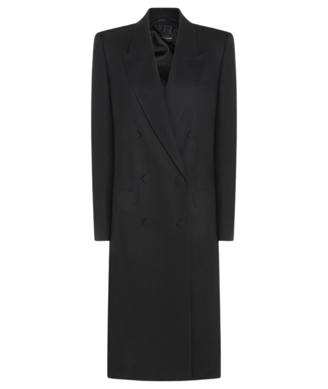 TOM FORD Черное шерстяное пальто, фото 1