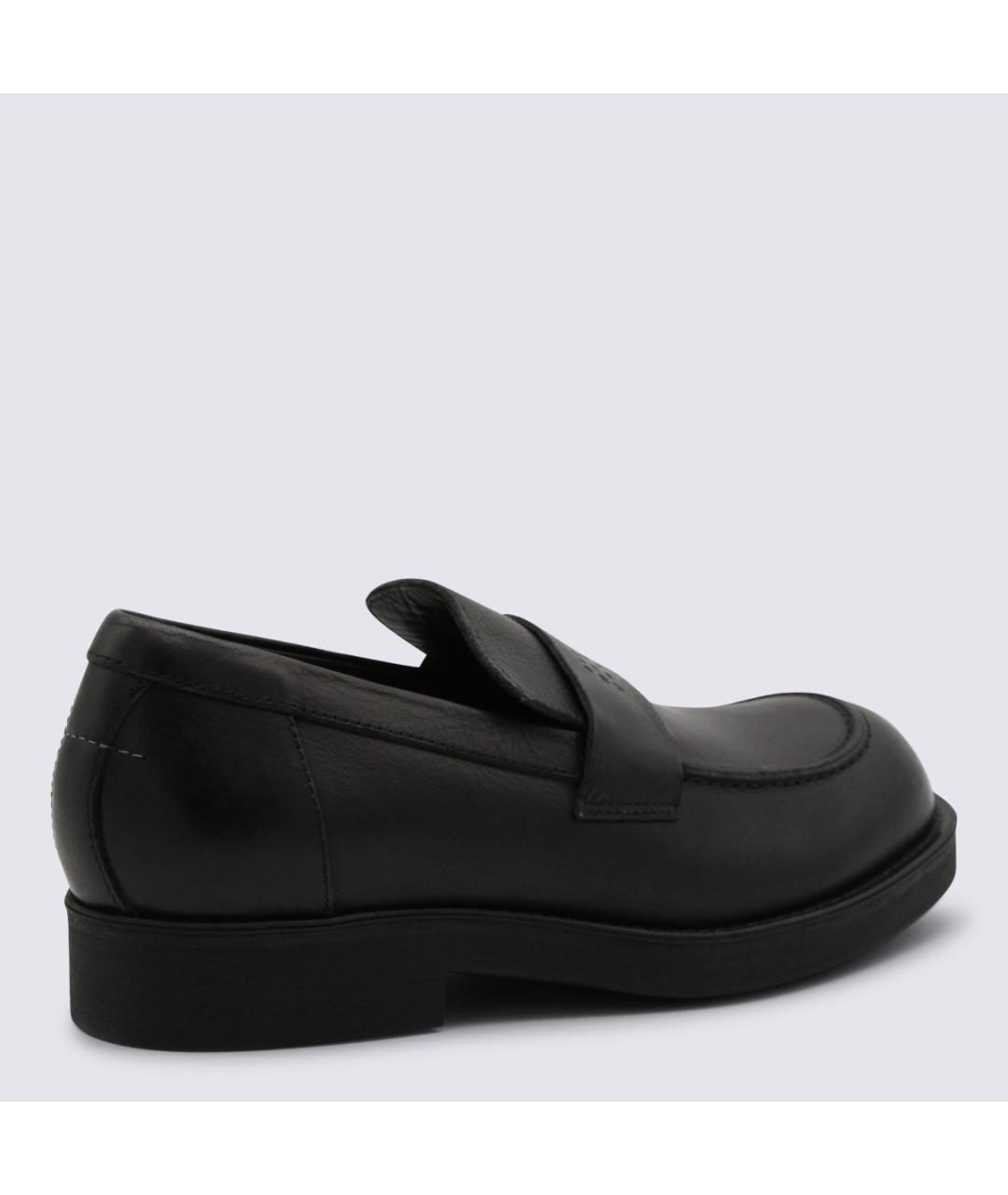 MM6 MAISON MARGIELA Черные кожаные лоферы, фото 3