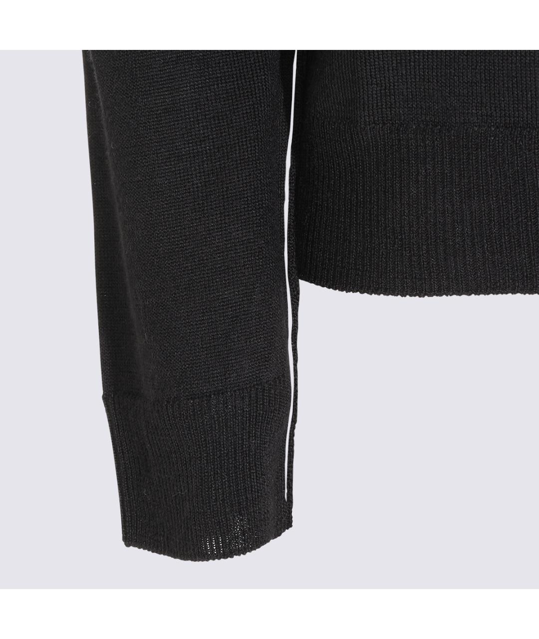 MM6 MAISON MARGIELA Черный кашемировый джемпер / свитер, фото 4