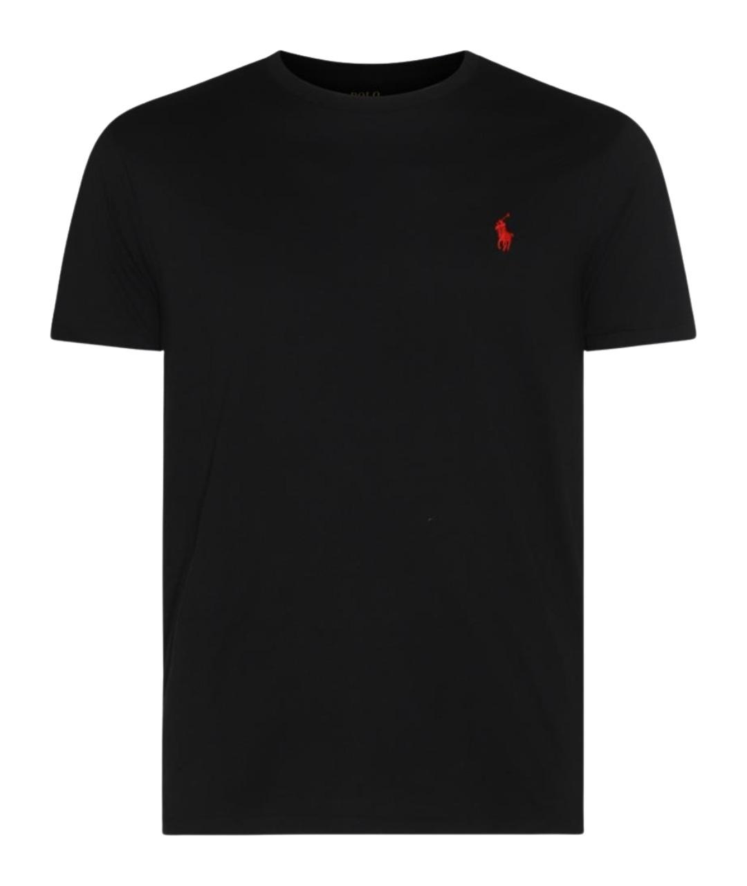 POLO RALPH LAUREN Черная хлопковая футболка, фото 1