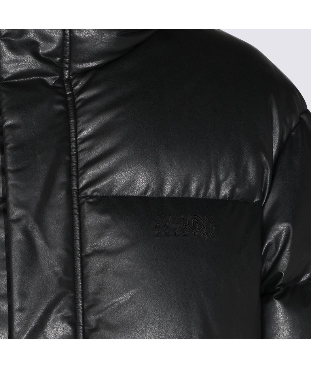 MM6 MAISON MARGIELA Черная полиамидовая куртка, фото 3