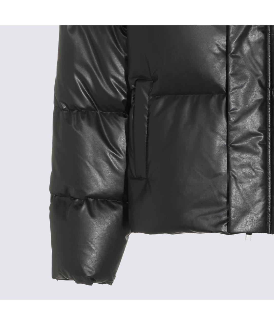 MM6 MAISON MARGIELA Черная полиамидовая куртка, фото 4