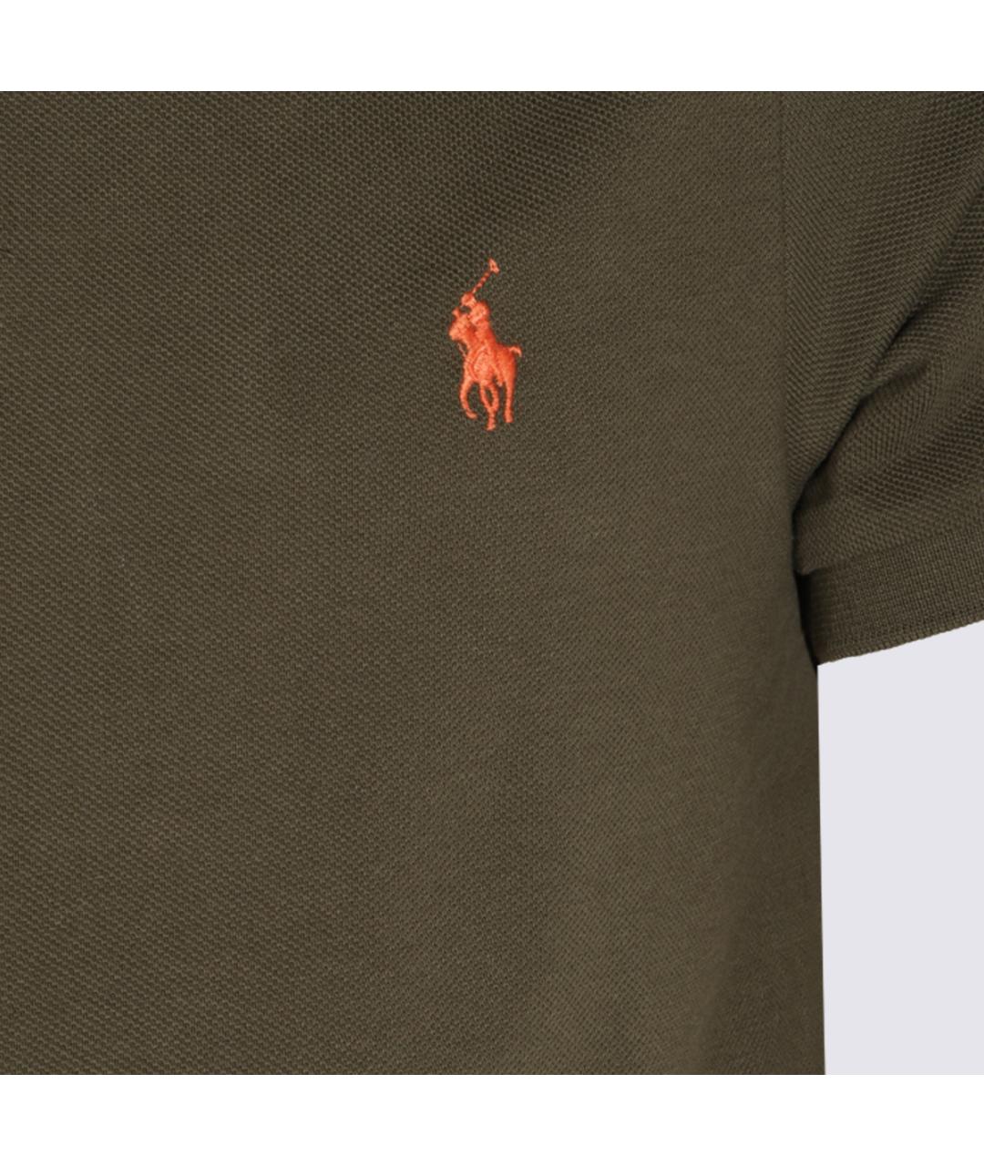 POLO RALPH LAUREN Зеленое поло с коротким рукавом, фото 3