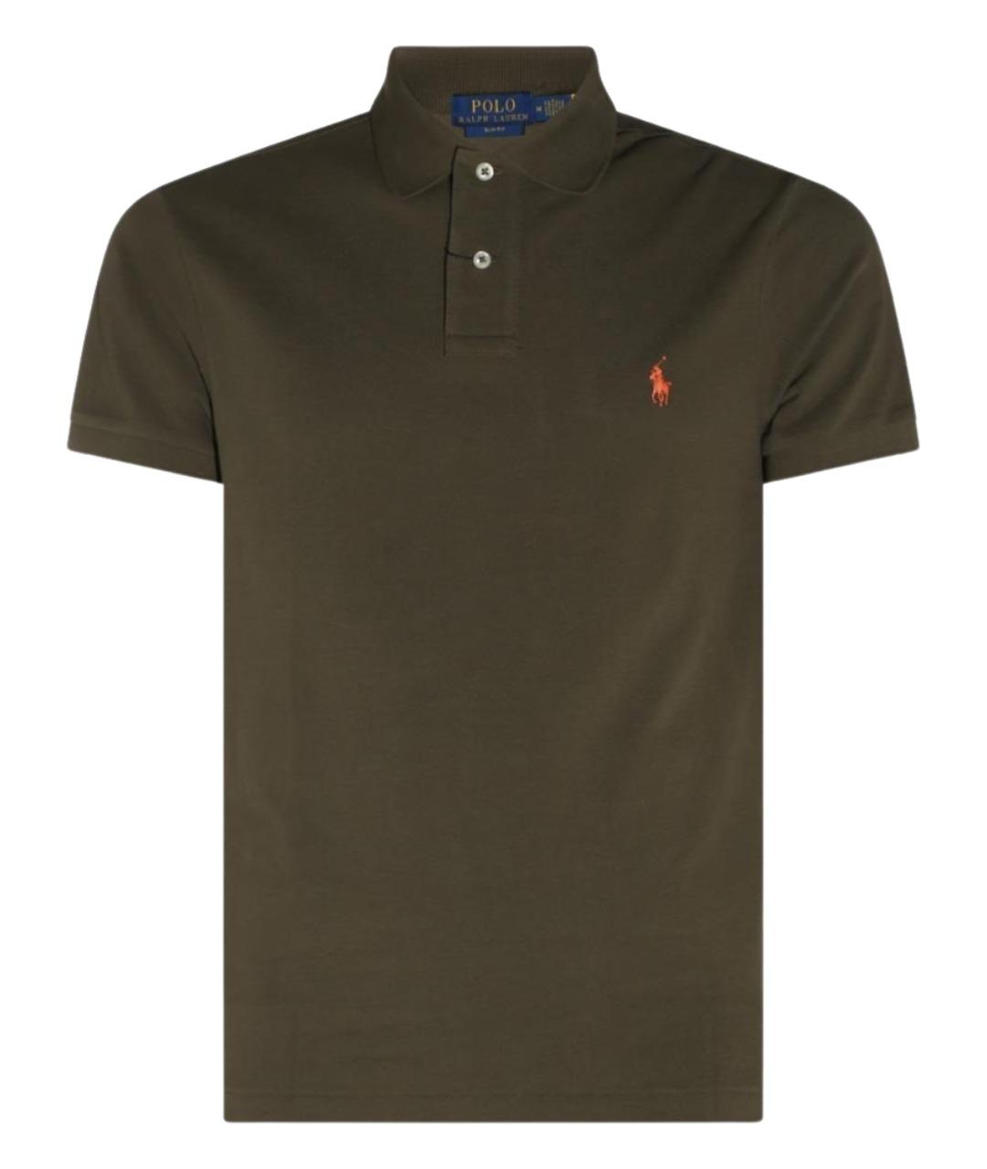 POLO RALPH LAUREN Зеленое поло с коротким рукавом, фото 1