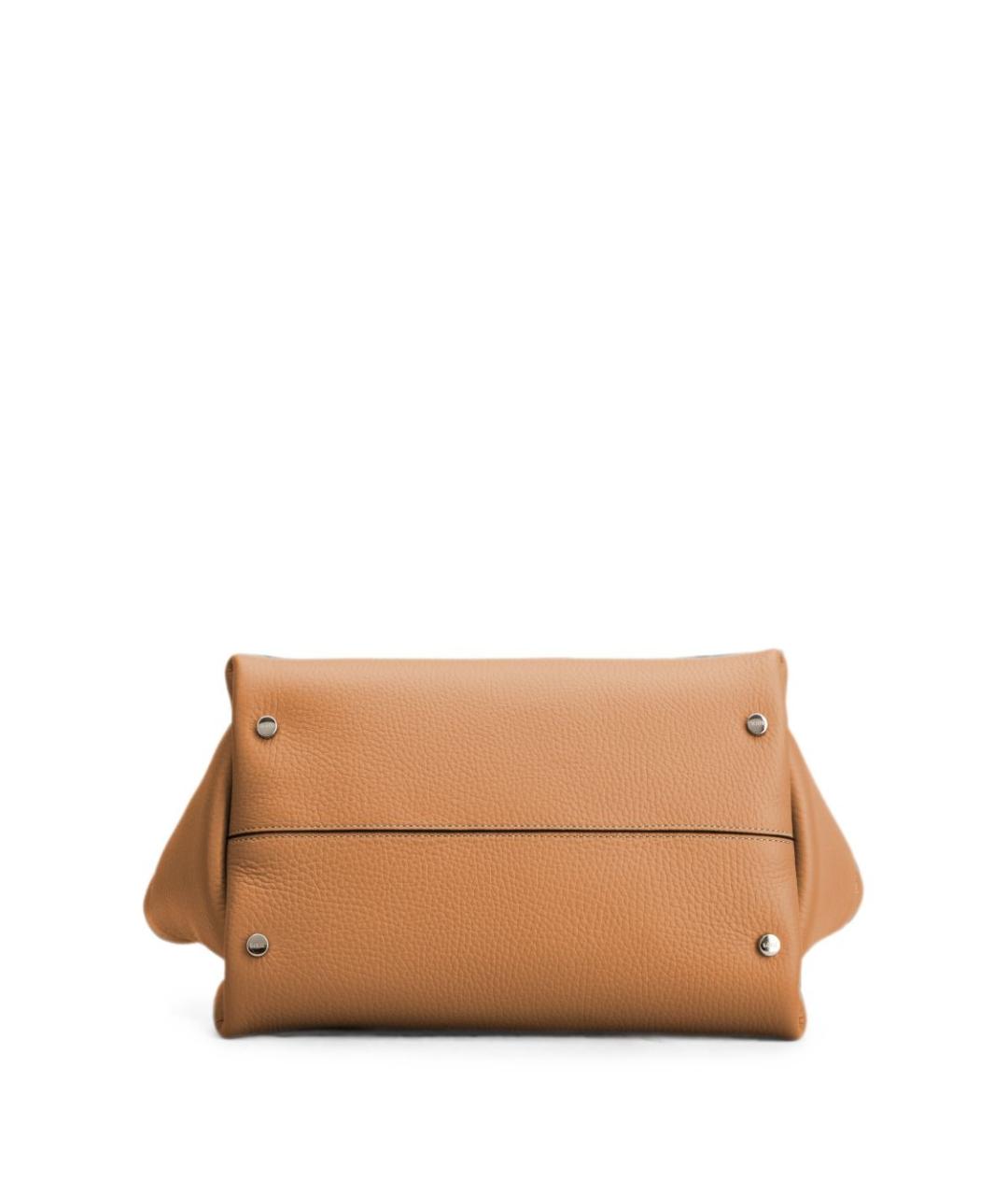 TOD'S Коричневая кожаная сумка тоут, фото 2