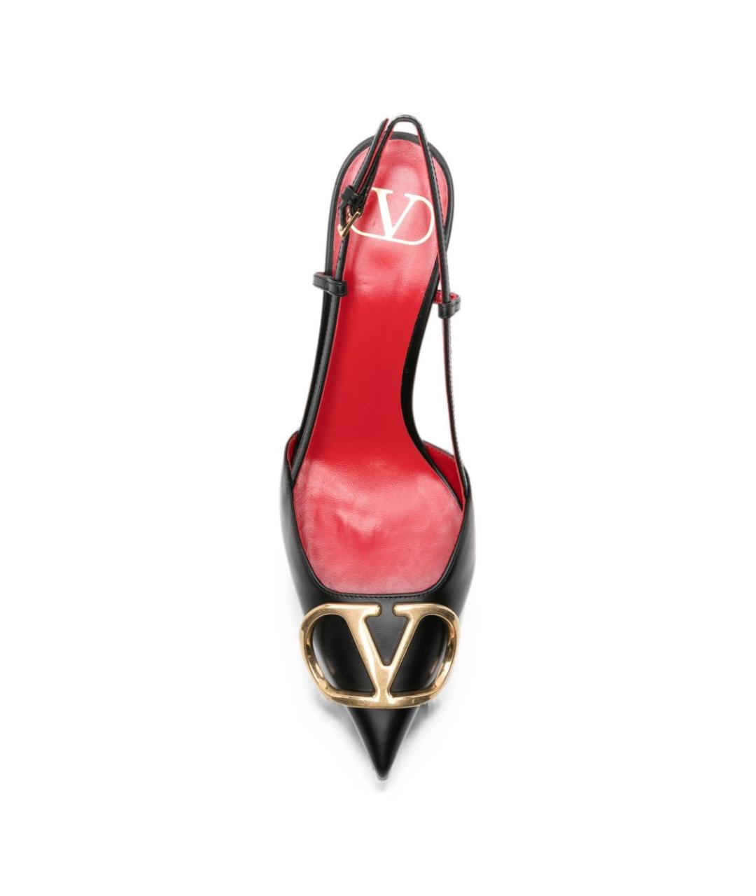 VALENTINO Черные кожаные туфли, фото 4