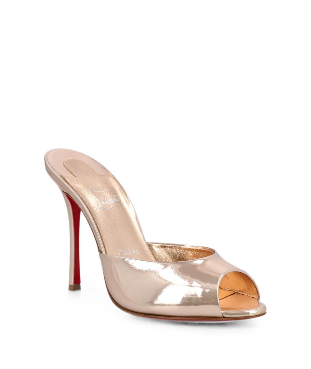 CHRISTIAN LOUBOUTIN Розовые мюли, фото 3