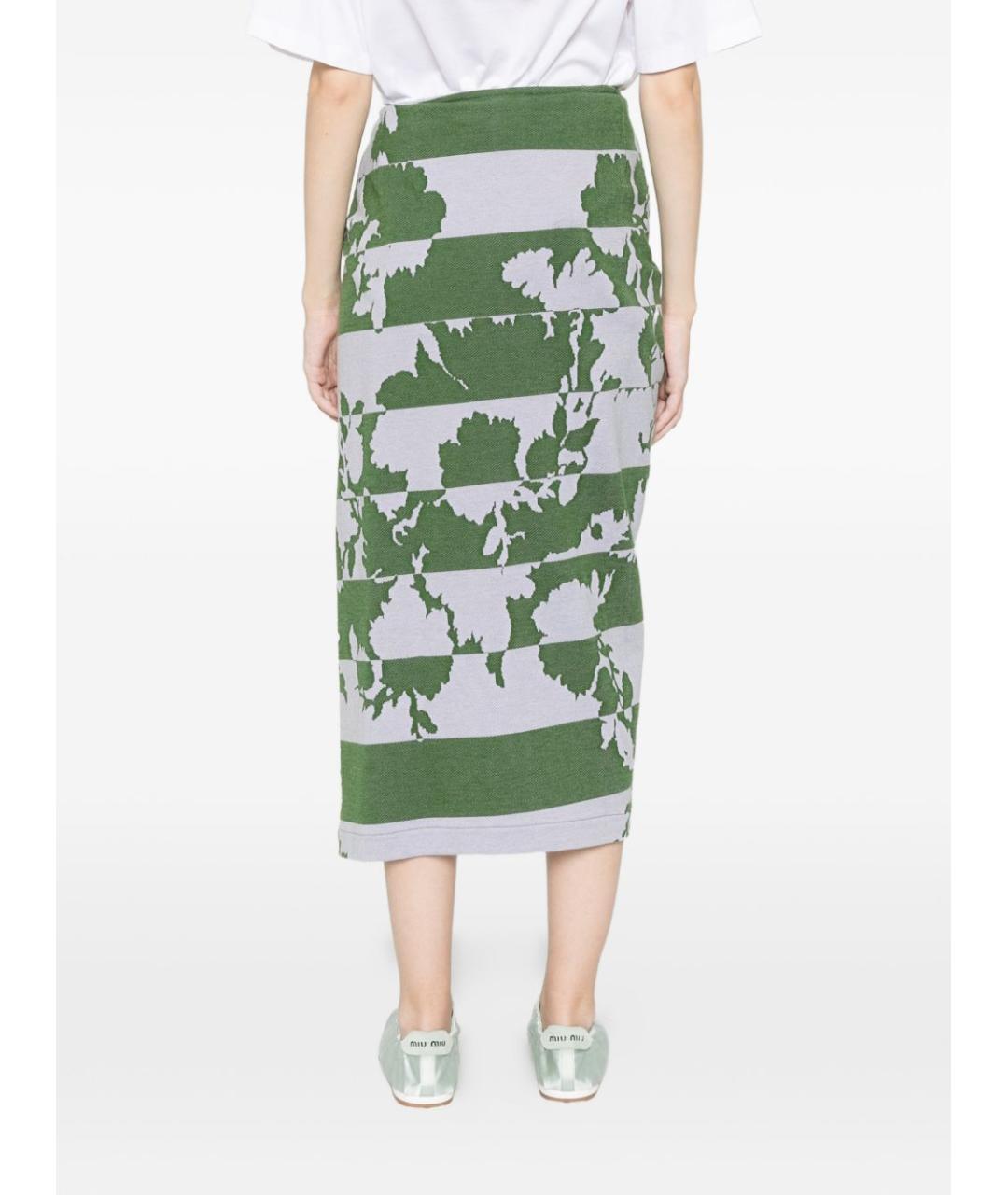 DRIES VAN NOTEN Мульти хлопковая юбка миди, фото 5