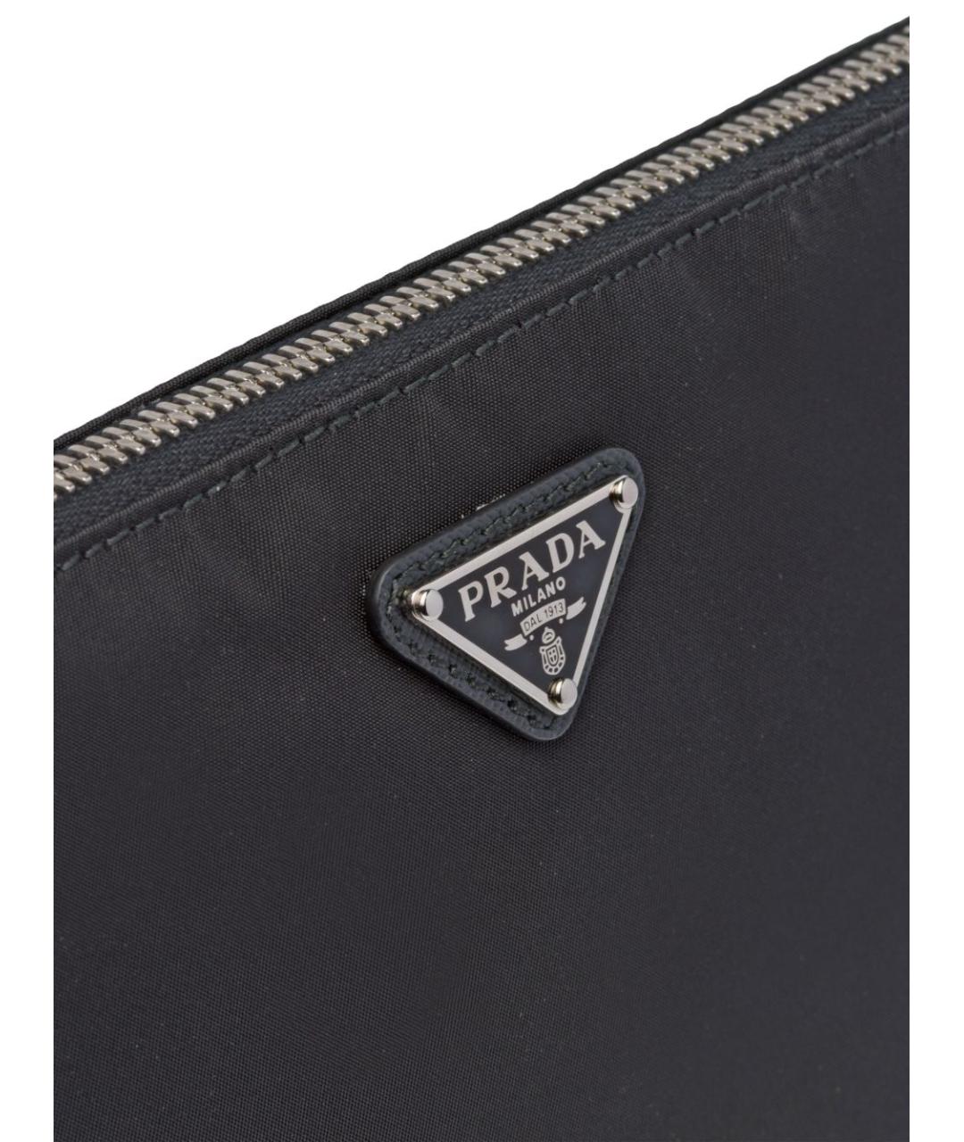 PRADA Черный полиуретановый кошелек, фото 6