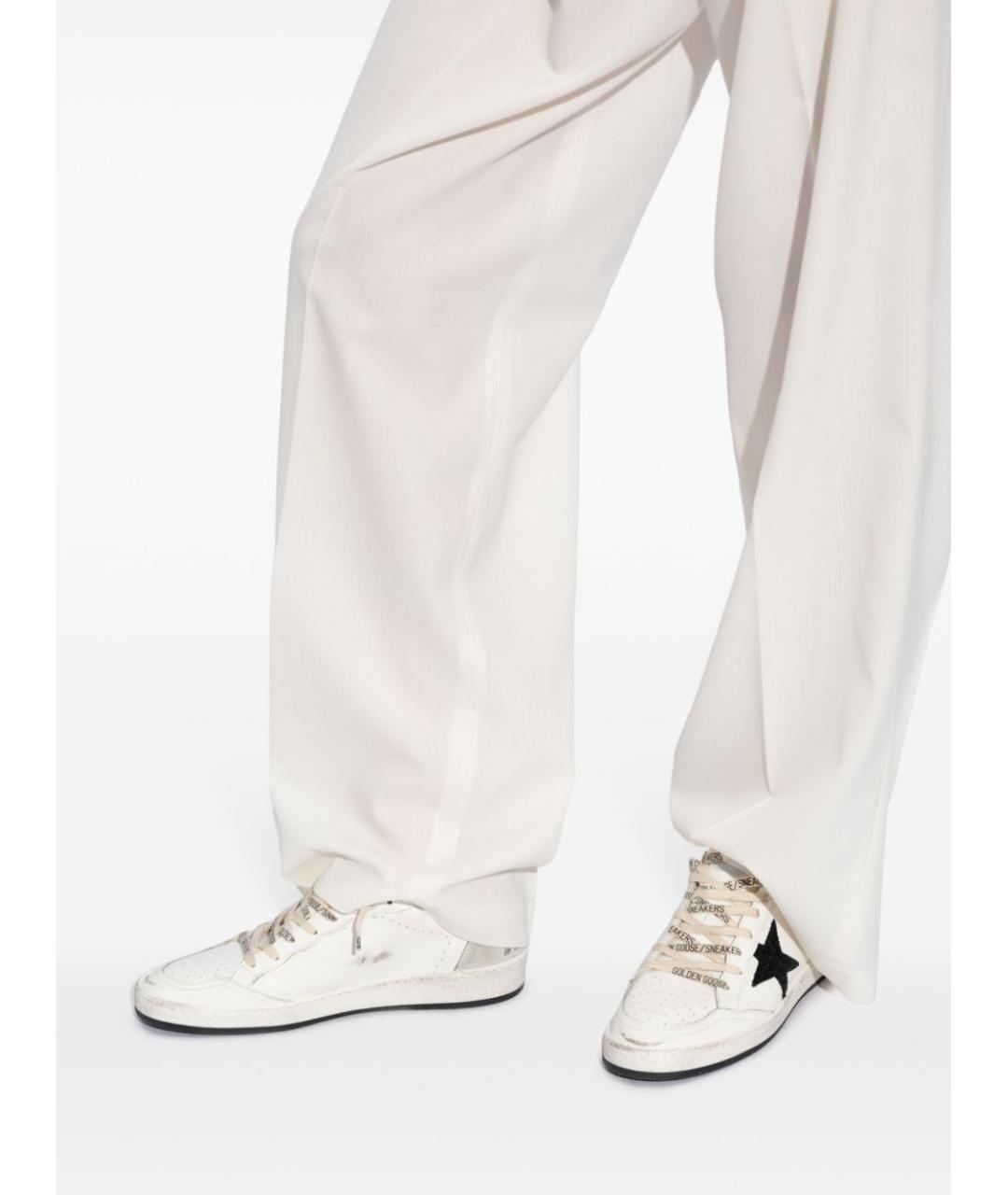 GOLDEN GOOSE Белые кожаные кеды, фото 3