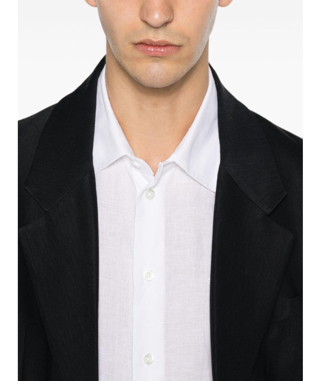 EMPORIO ARMANI Белая хлопковая классическая рубашка, фото 3