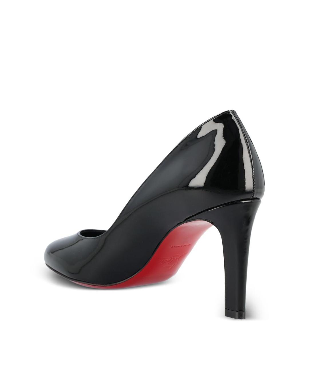 CHRISTIAN LOUBOUTIN Черные кожаные туфли, фото 3