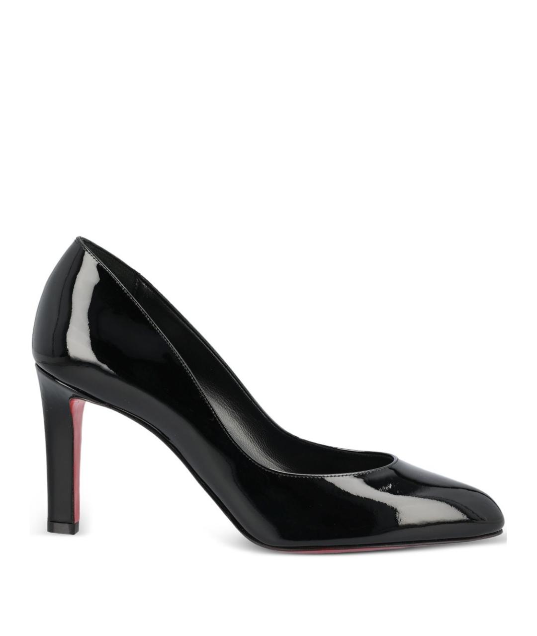 CHRISTIAN LOUBOUTIN Черные кожаные туфли, фото 1