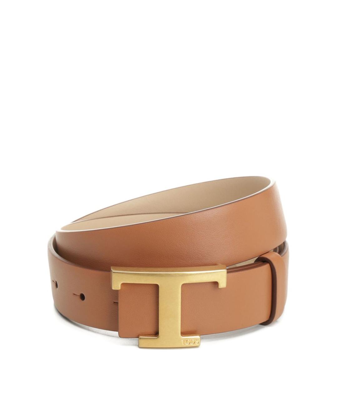 TOD'S Коричневый кожаный ремень, фото 1