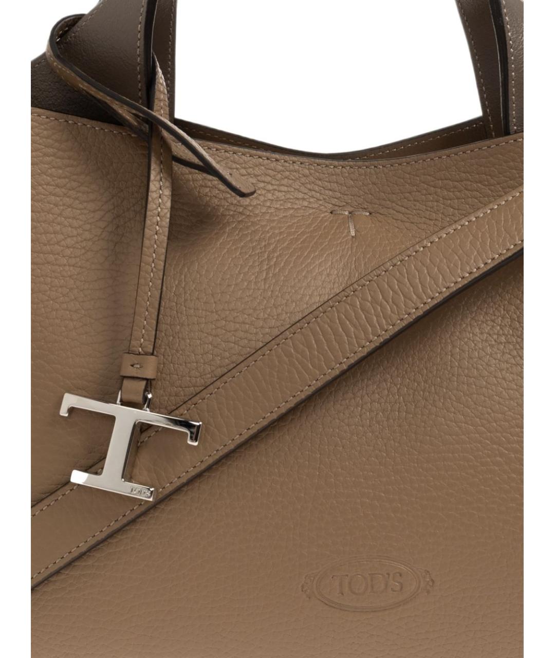 TOD'S Серая сумка тоут, фото 4