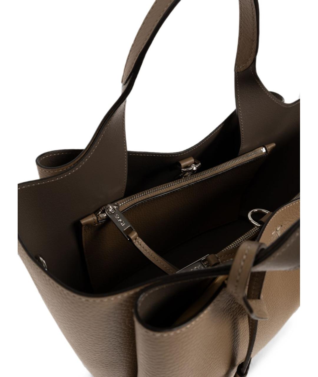TOD'S Серая сумка тоут, фото 2