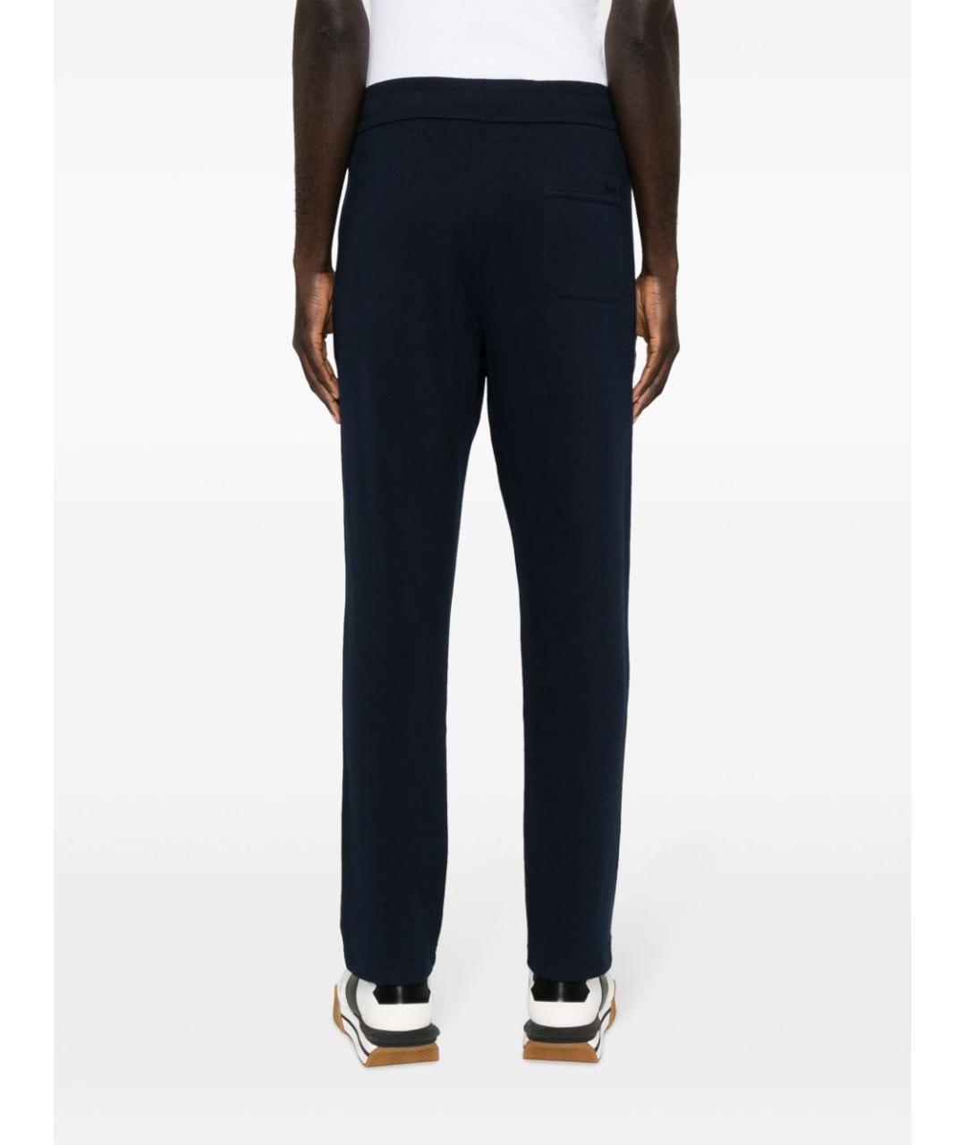 BRIONI Синие хлопковые повседневные брюки, фото 5