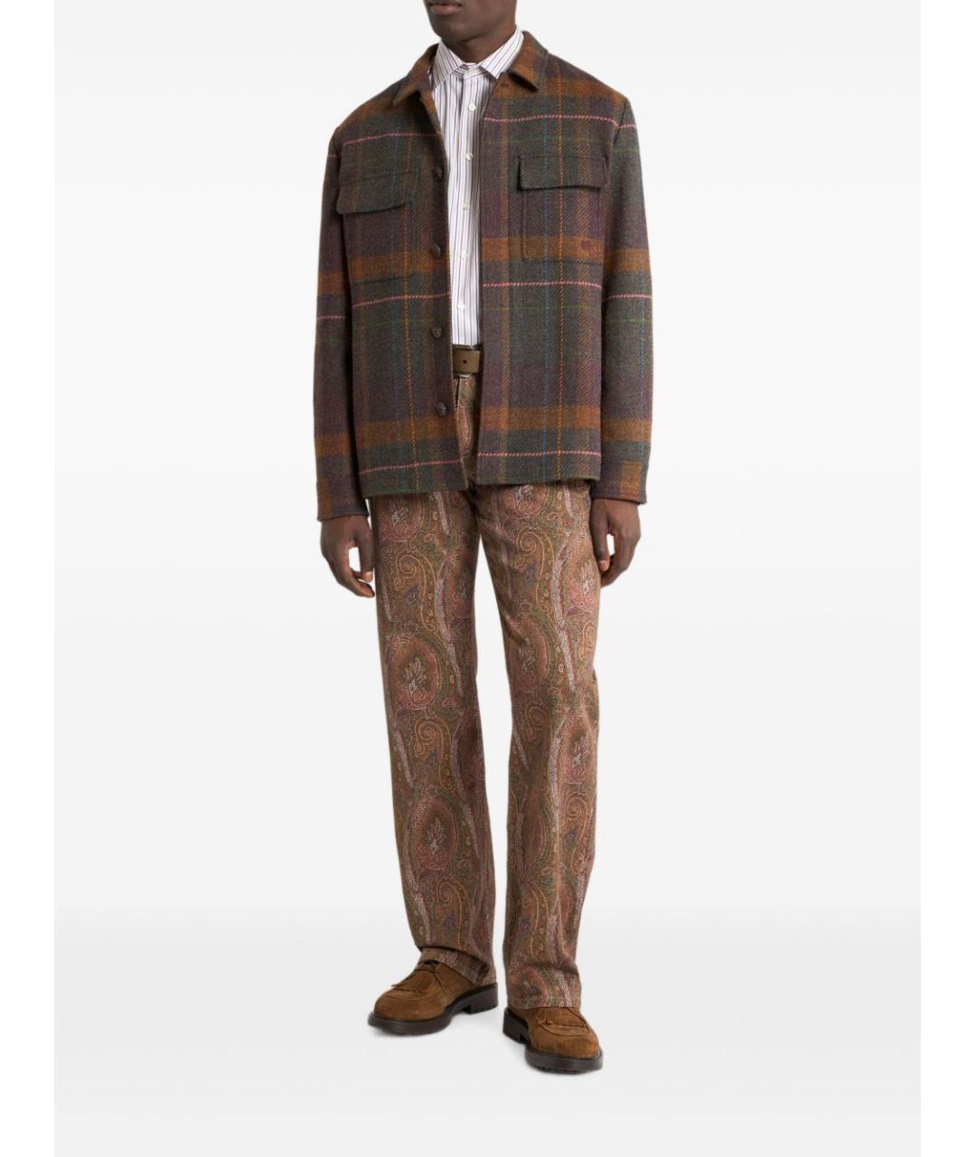 ETRO Фиолетовая хлопковая кэжуал рубашка, фото 4