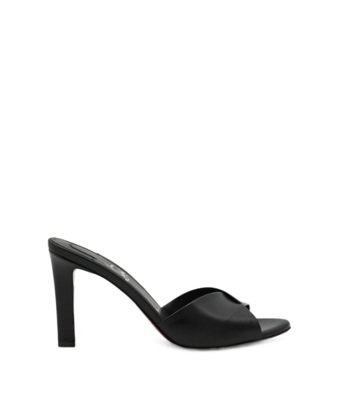 CHRISTIAN LOUBOUTIN Черные мюли, фото 1