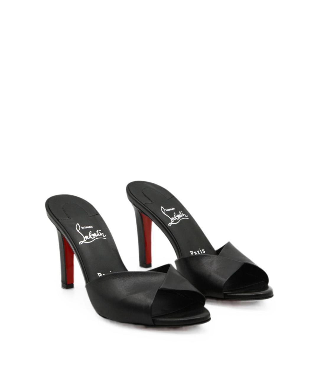 CHRISTIAN LOUBOUTIN Черные мюли, фото 4