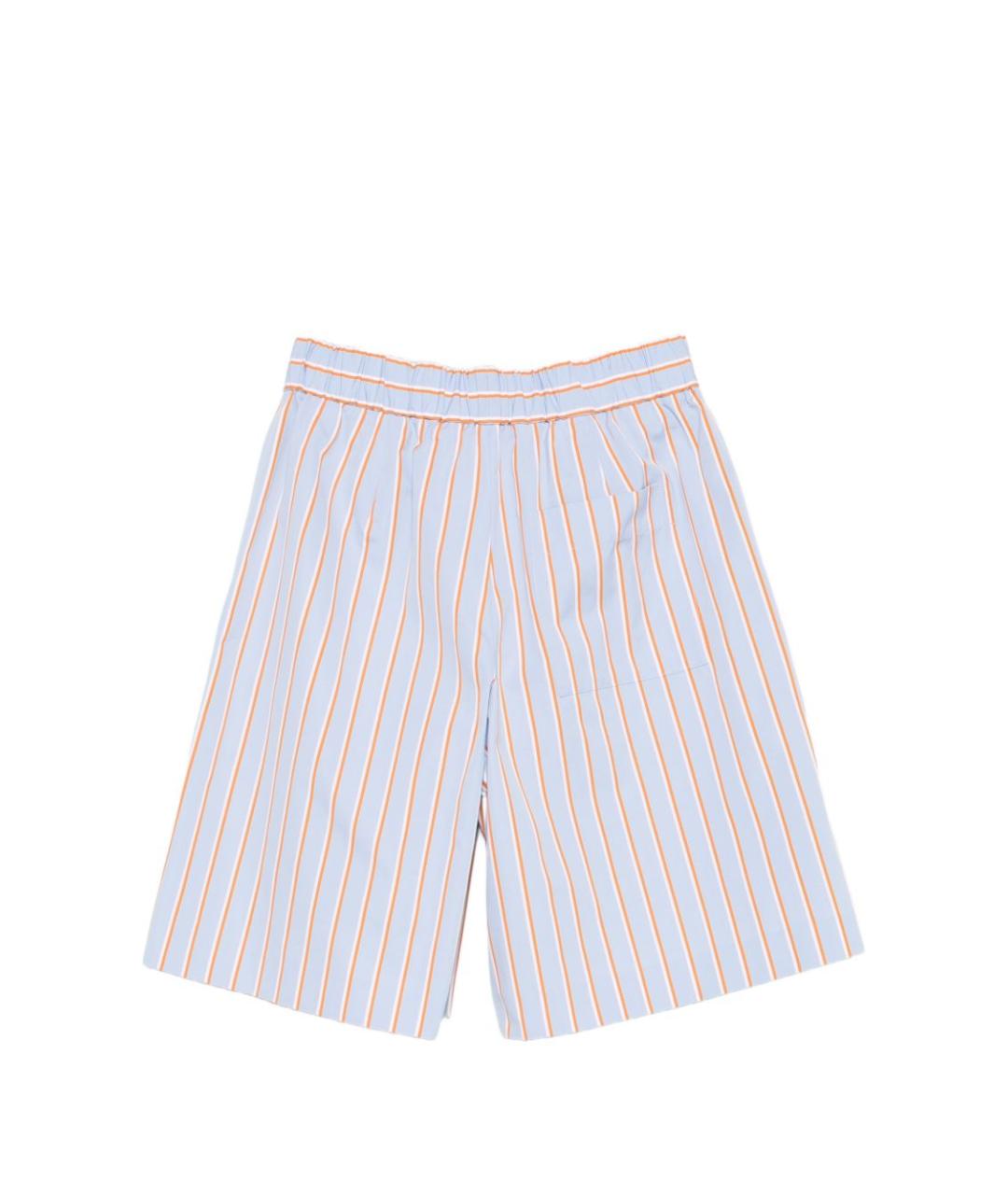 DRIES VAN NOTEN Голубые хлопковые шорты, фото 2