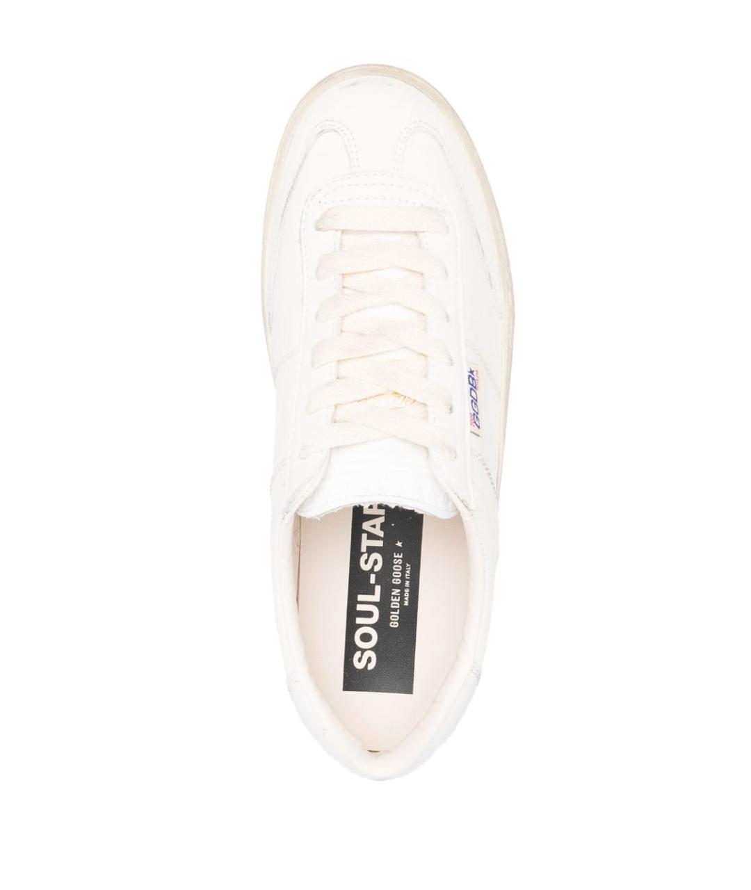 GOLDEN GOOSE Белые кожаные кроссовки, фото 2