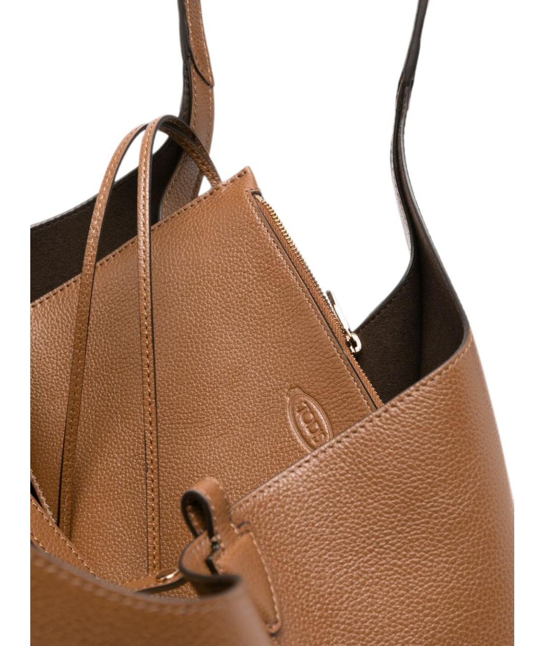 TOD'S Коричневая сумка тоут, фото 3