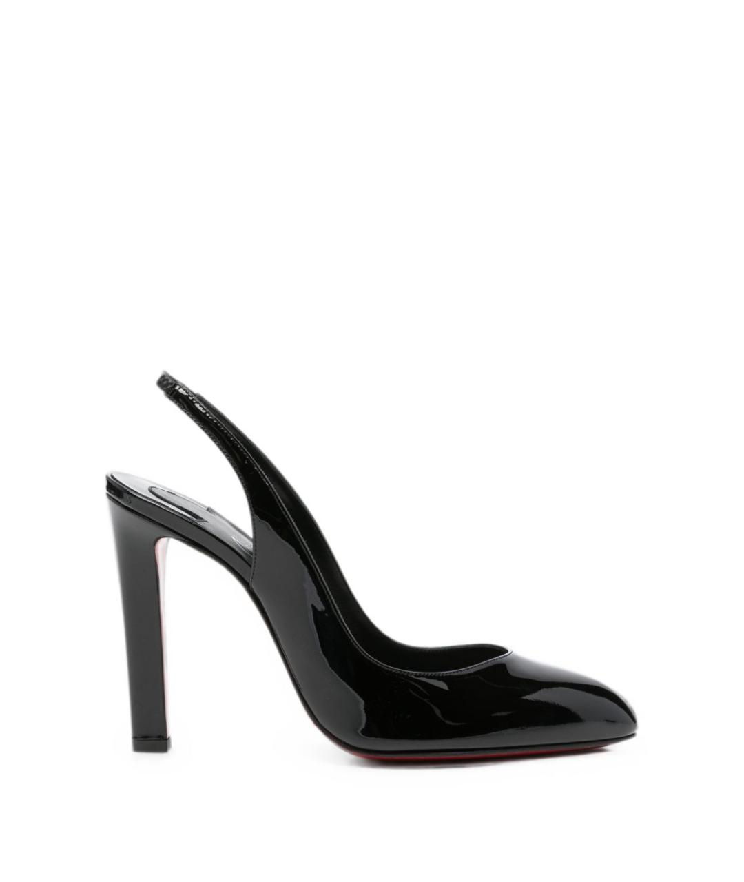 CHRISTIAN LOUBOUTIN Черные туфли из лакированной кожи, фото 1