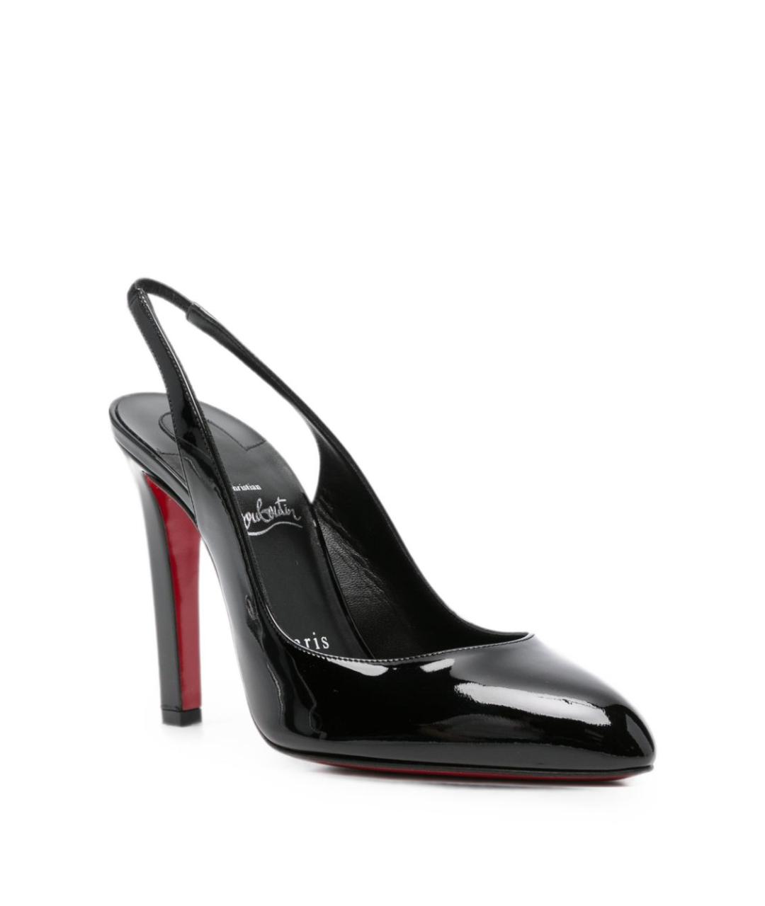 CHRISTIAN LOUBOUTIN Черные туфли из лакированной кожи, фото 4