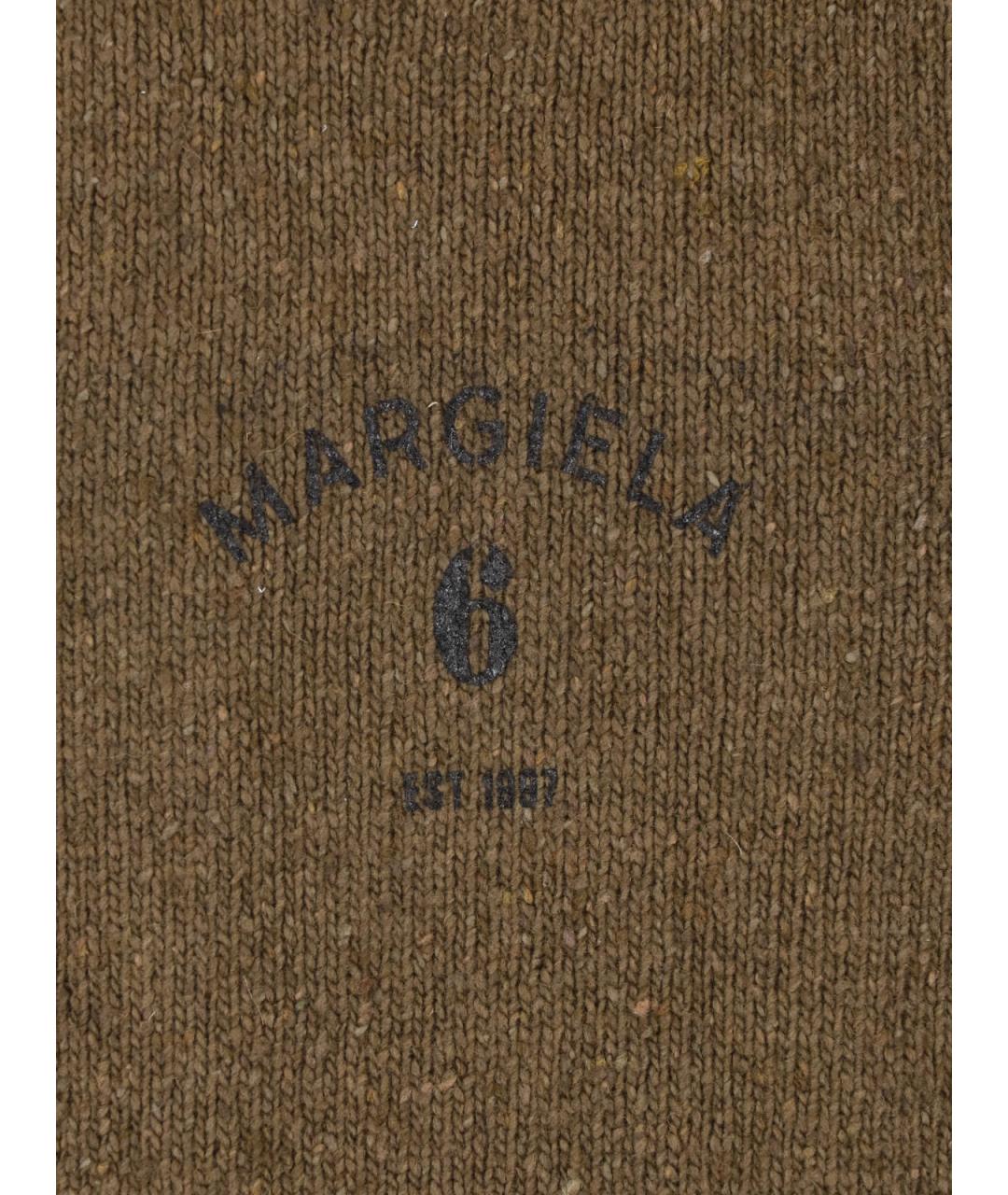 MM6 MAISON MARGIELA Зеленый шерстяной джемпер / свитер, фото 3
