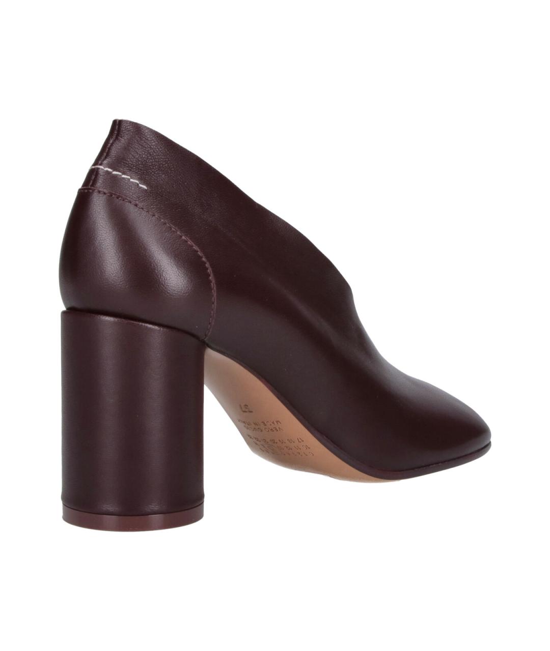 MM6 MAISON MARGIELA Коричневые кожаные туфли, фото 4
