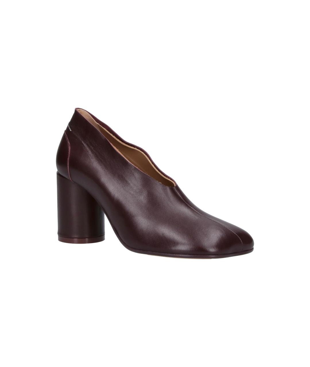 MM6 MAISON MARGIELA Коричневые кожаные туфли, фото 2