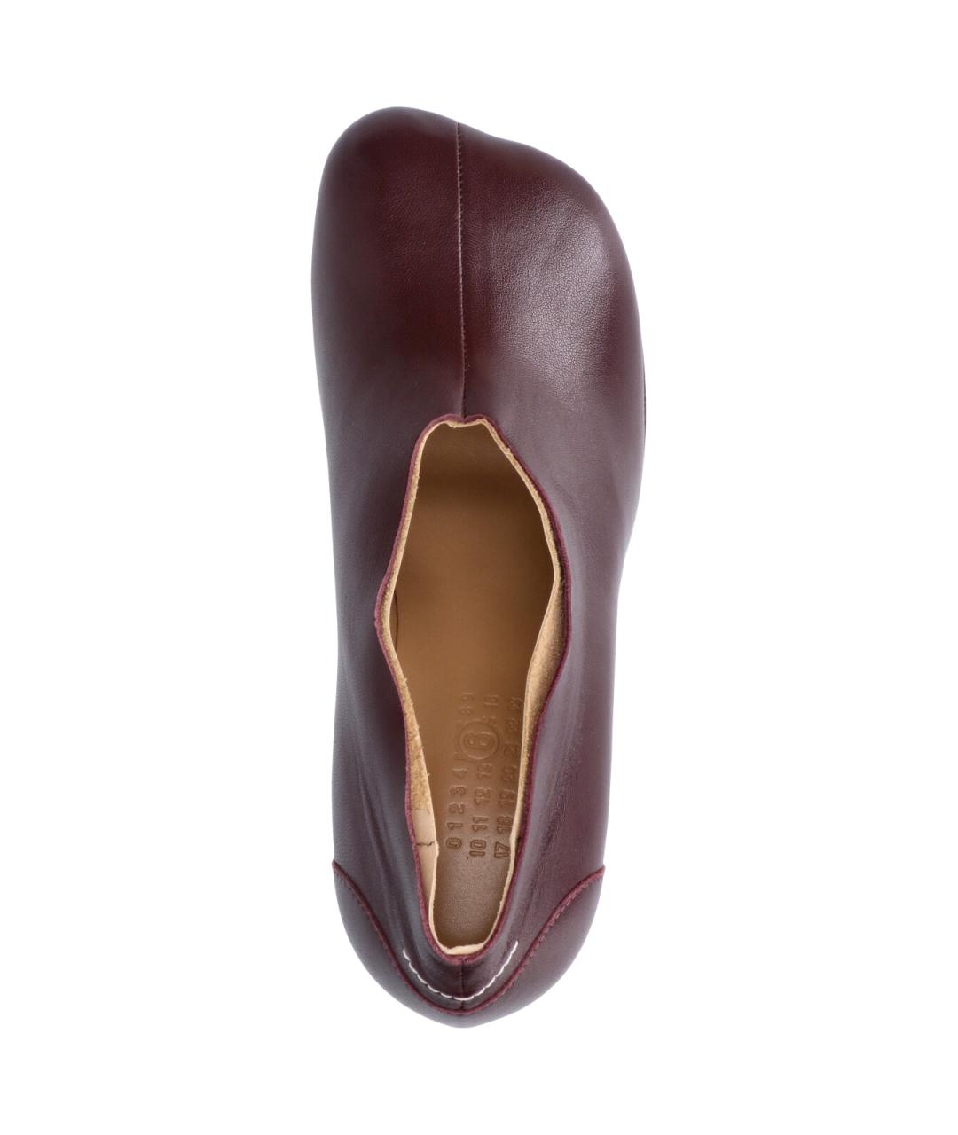 MM6 MAISON MARGIELA Коричневые кожаные туфли, фото 5